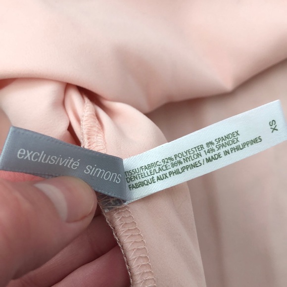 Soft and Silky Blush Pink with Lace Cami - Picture 4 of 8